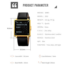 (🔥HOT SALE NOW 49% OFF) -Qlocktwo W35 Fine Steel Unisex Watch