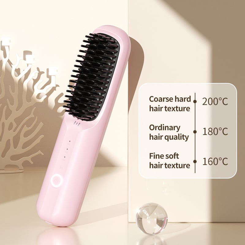 Negative ion hair straightening comb